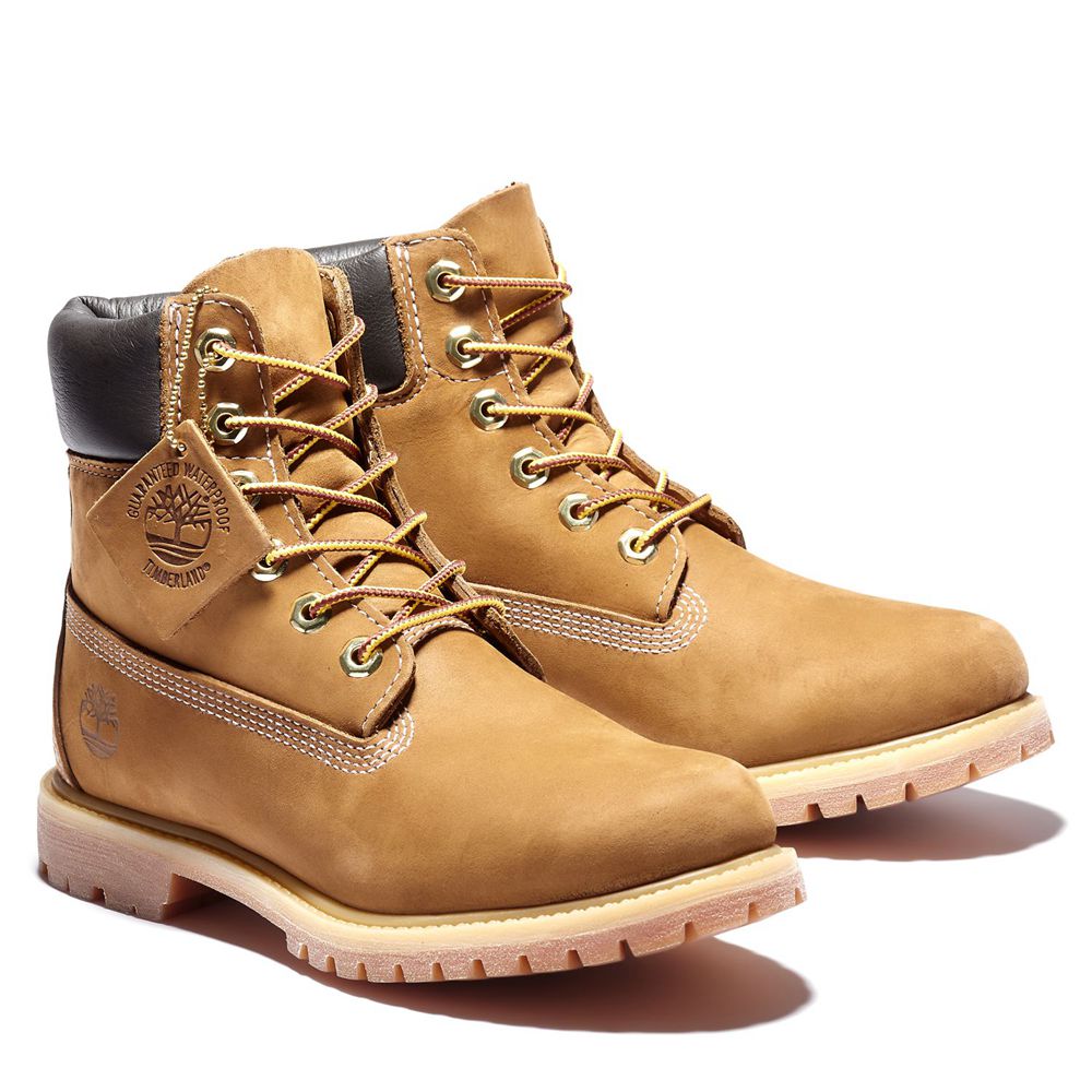 Timberland 6-Inch Μποτακια Γυναικεια Καφε - Premium Waterproof - Greece 4065389-JP